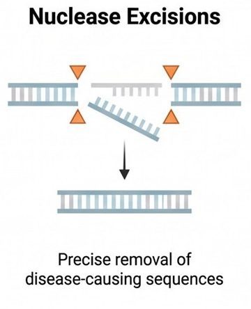 Nuclease excision mechanism diagram